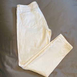 Paige Kylie Crop White Jeans Size 24